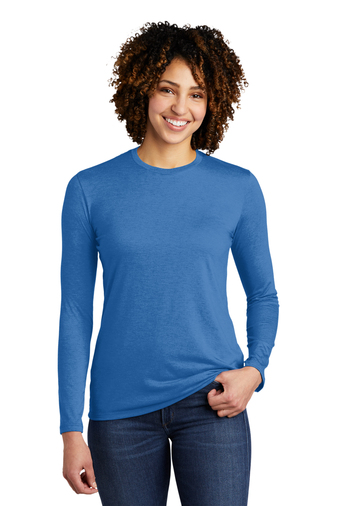Allmade �  Women's  4.2-ounce 50% Recycled Polyester, 25% Organic Cotton Tri-Blend Long Sleeve T-shirt